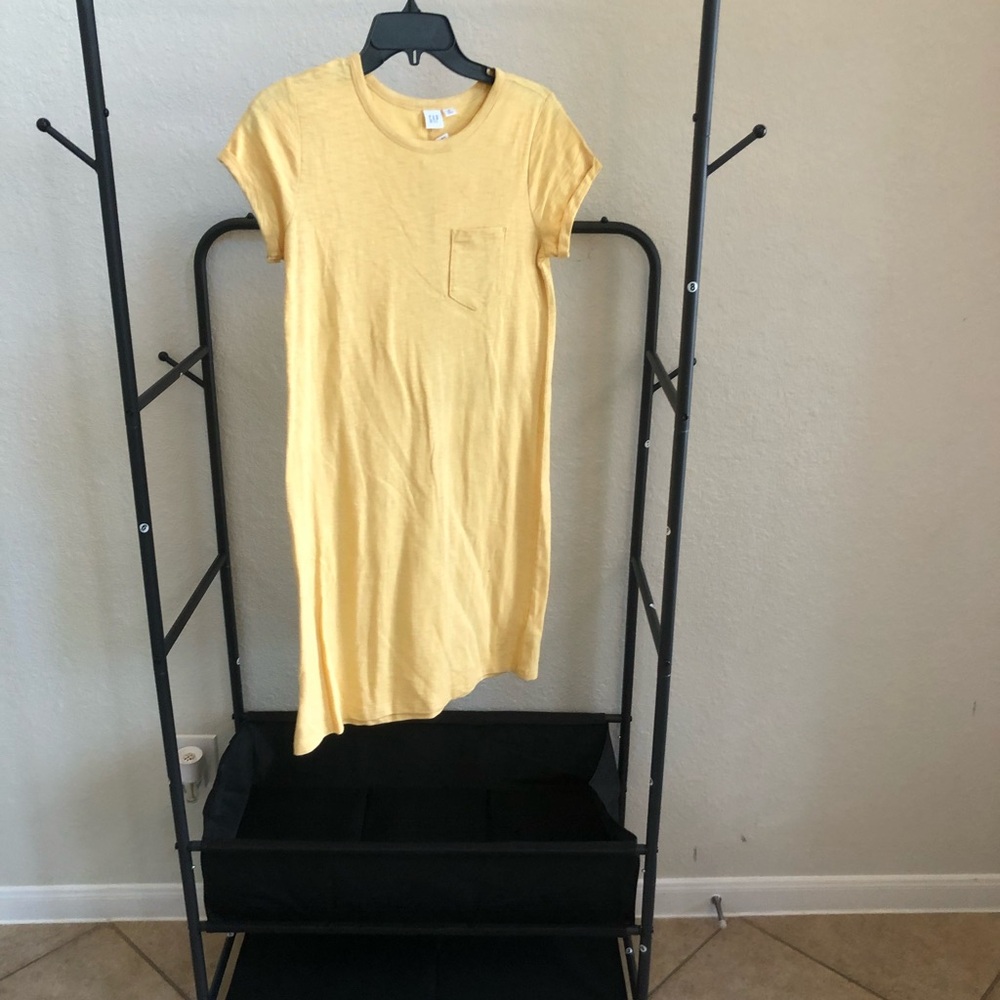 GAP Yellow T-Shirt Dress